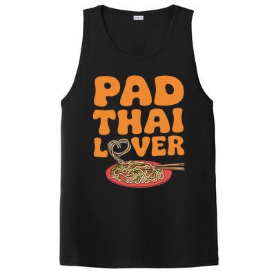 Pad Thai Lover Funny Humor Food Text Joke Loves Pad Thai PosiCharge Competitor Tank