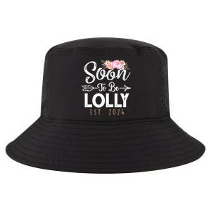 Promoted To Lolly 2024 Mothers Day Soon To Be Grandma 2024 Cool Comfort Performance Bucket Hat