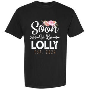 Promoted To Lolly 2024 Mothers Day Soon To Be Grandma 2024 Garment-Dyed Heavyweight T-Shirt