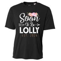 Promoted To Lolly 2024 Mothers Day Soon To Be Grandma 2024 Cooling Performance Crew T-Shirt