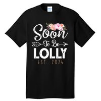 Promoted To Lolly 2024 Mothers Day Soon To Be Grandma 2024 Tall T-Shirt