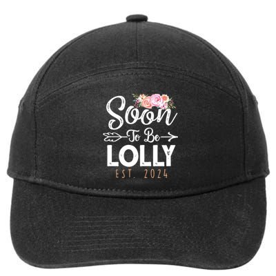 Promoted To Lolly 2024 Mothers Day Soon To Be Grandma 2024 7-Panel Snapback Hat