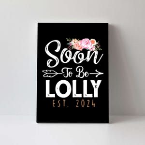 Promoted To Lolly 2024 Mothers Day Soon To Be Grandma 2024 Canvas