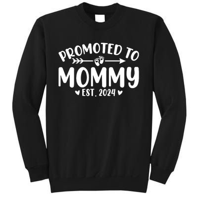 Promoted To Mommy 2024 Soon To Be Mom Baby Reveal To New Mom Sweatshirt