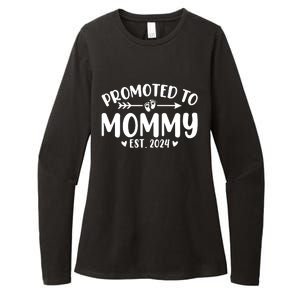 Promoted To Mommy 2024 Soon To Be Mom Baby Reveal To New Mom Womens CVC Long Sleeve Shirt