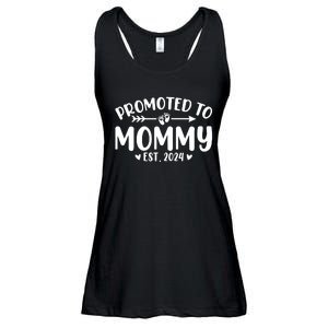 Promoted To Mommy 2024 Soon To Be Mom Baby Reveal To New Mom Ladies Essential Flowy Tank