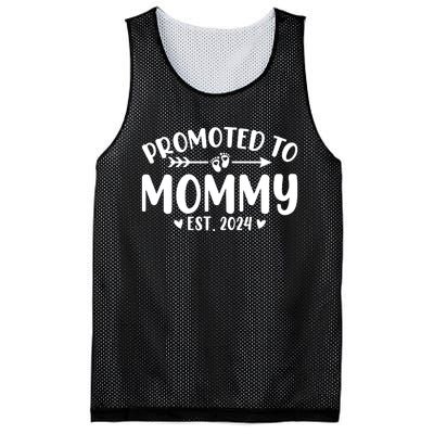 Promoted To Mommy 2024 Soon To Be Mom Baby Reveal To New Mom Mesh Reversible Basketball Jersey Tank