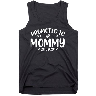 Promoted To Mommy 2024 Soon To Be Mom Baby Reveal To New Mom Tank Top