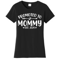 Promoted To Mommy 2024 Soon To Be Mom Baby Reveal To New Mom Women's T-Shirt