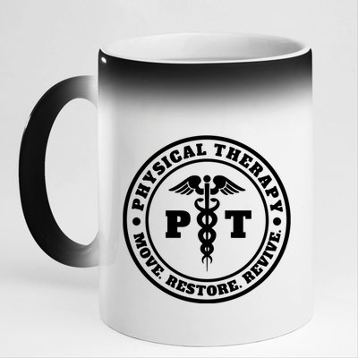 PT Therapist Medical Physical Therapy 11oz Black Color Changing Mug