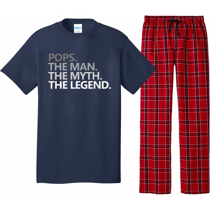 POPS THE MAN THE MYTH THE LEGEND Fathers Day Gift Grandpa Pajama Set