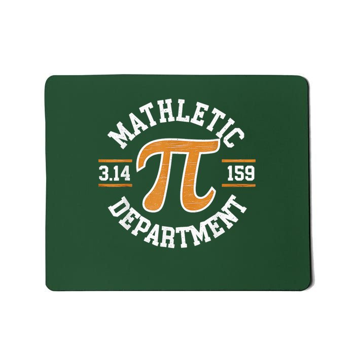 Pi Teacher Mathletic Departt Vintage 3.14 Pi Day Mousepad