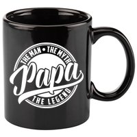 Papa The Man Myth Legend Fathers Day Certified Dad Gift 11oz C Handle Ceramic Mug