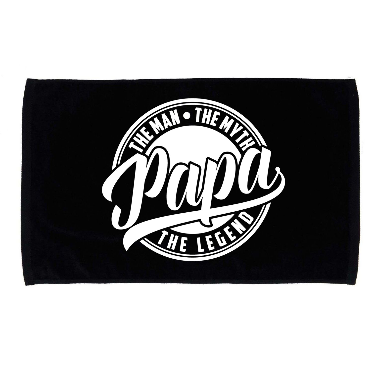 Papa The Man Myth Legend Fathers Day Certified Dad Gift Microfiber Hand Towel