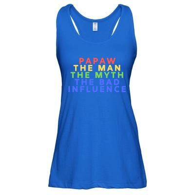 Papaw The Myth Bad Influence For Dad Fathers Day Gift Funny Gift Ladies Essential Flowy Tank