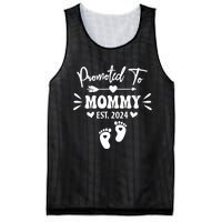 Promoted To Mommy Est 2024 New Grandma Women Grandmother Mesh Reversible Basketball Jersey Tank