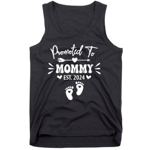 Promoted To Mommy Est 2024 New Grandma Women Grandmother Tank Top