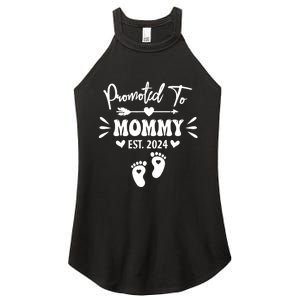 Promoted To Mommy Est 2024 New Grandma Women Grandmother Women's Perfect Tri Rocker Tank