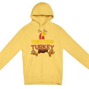 Princess Turkey Matching Family Group Thanksgiving Gifts  Premium Pullover Hoodie