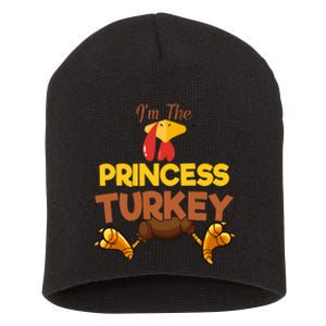 Princess Turkey Matching Family Group Thanksgiving Gifts  Short Acrylic Beanie