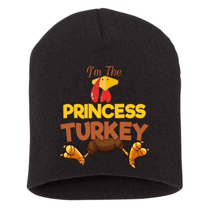 Princess Turkey Matching Family Group Thanksgiving Gifts  Short Acrylic Beanie