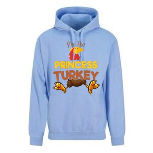 Princess Turkey Matching Family Group Thanksgiving Gifts  Unisex Surf Hoodie