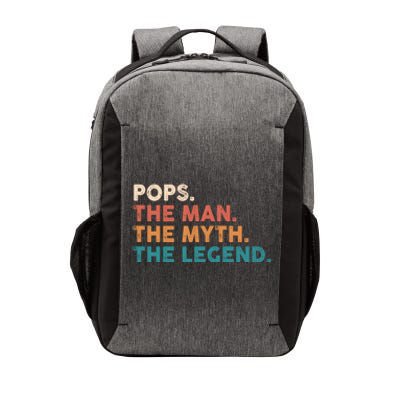 Pops The Man The Myth The Legend Fathers Vintage Vector Backpack