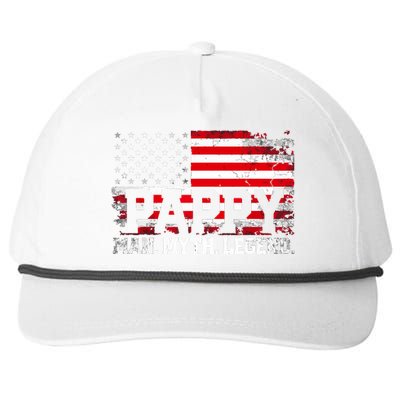 Pappy The Man The Myth The Legend Us American Flag Vintage For Grandpa Snapback Five-Panel Rope Hat