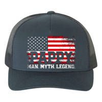 Pappy The Man The Myth The Legend Us American Flag Vintage For Grandpa Yupoong Adult 5-Panel Trucker Hat