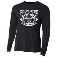 Promoted To Mommy 2024 Cute Cooling Performance Long Sleeve Crew