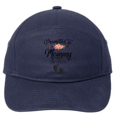 Promoted To Mommy 2024 MotherS Day Soon To Be Mom Pregnancy 7-Panel Snapback Hat