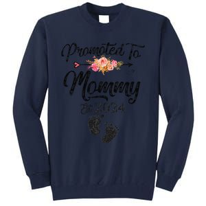 Promoted To Mommy 2024 MotherS Day Soon To Be Mom Pregnancy Tall Sweatshirt