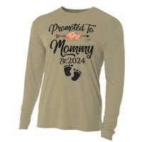 Promoted To Mommy 2024 MotherS Day Soon To Be Mom Pregnancy Cooling Performance Long Sleeve Crew