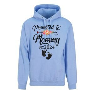 Promoted To Mommy 2024 MotherS Day Soon To Be Mom Pregnancy Unisex Surf Hoodie