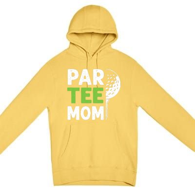 Par Tee Mom Funny Golf Pun Vintage Golfing Quote Party Retro Premium Premium Pullover Hoodie