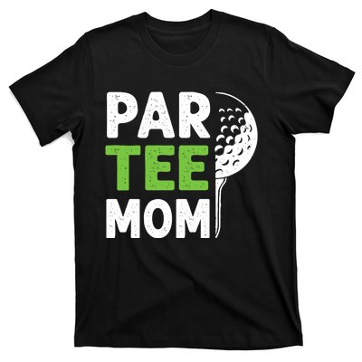 Par Tee Mom Funny Golf Pun Vintage Golfing Quote Party Retro Premium T-Shirt