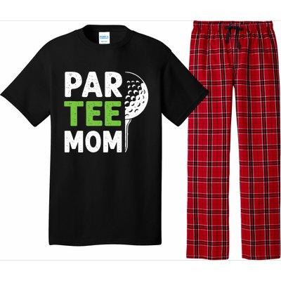 Par Tee Mom Funny Golf Pun Vintage Golfing Quote Party Retro Premium Pajama Set