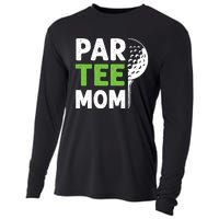 Par Tee Mom Funny Golf Pun Vintage Golfing Quote Party Retro Premium Cooling Performance Long Sleeve Crew