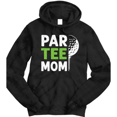 Par Tee Mom Funny Golf Pun Vintage Golfing Quote Party Retro Premium Tie Dye Hoodie