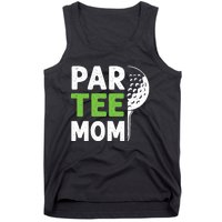 Par Tee Mom Funny Golf Pun Vintage Golfing Quote Party Retro Premium Tank Top