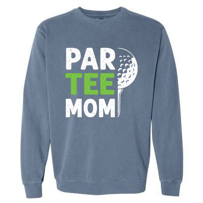 Par Tee Mom Funny Golf Pun Vintage Golfing Quote Party Retro Premium Garment-Dyed Sweatshirt