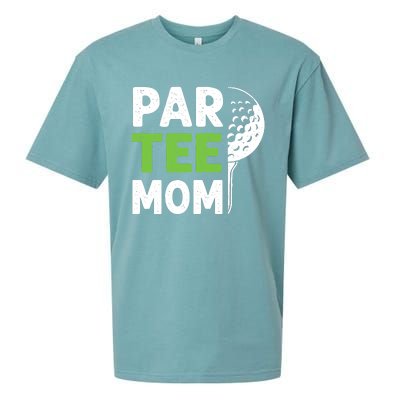 Par Tee Mom Funny Golf Pun Vintage Golfing Quote Party Retro Premium Sueded Cloud Jersey T-Shirt