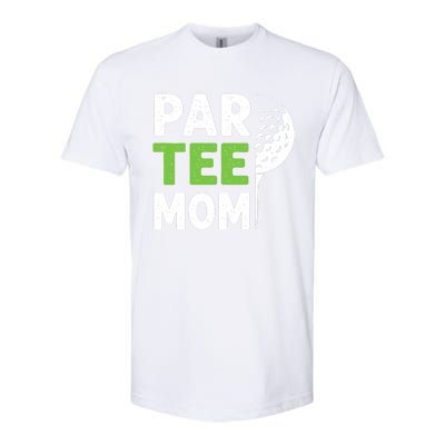 Par Tee Mom Funny Golf Pun Vintage Golfing Quote Party Retro Premium Softstyle® CVC T-Shirt