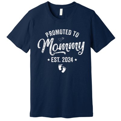 Promoted To Mommy Est 2024 Soon To Be Mom 2024 MotherS Day Premium T-Shirt