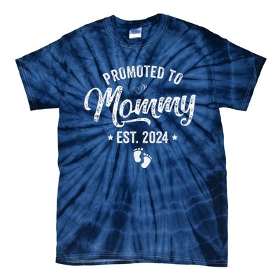 Promoted To Mommy Est 2024 Soon To Be Mom 2024 MotherS Day Tie-Dye T-Shirt