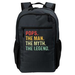 Pops The Man The Myth The Legend Fathers Day Gift Daily Commute Backpack