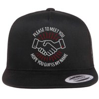 Please To Meet You Flat Bill Trucker Hat