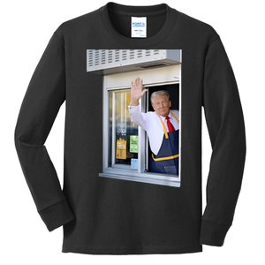 President Trump Makes French Fries Kids Long Sleeve Shirt