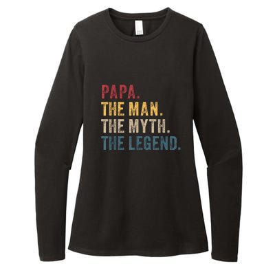 Papa The Man The Myth The Legend Womens CVC Long Sleeve Shirt