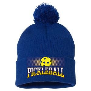 Pickleball Trendy Modern Gift Pom Pom 12in Knit Beanie